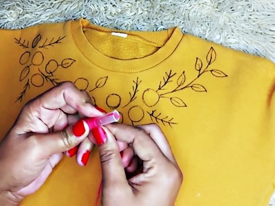 Amazing Woolen Flower Making Idea  | Woolen Flower Hand Made Embroidery | Super Needle