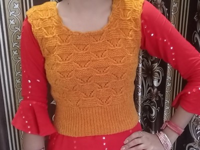 Blouse knitting Part-2 for ladies and girls|Ladies blouse knitting in very easy and simple way|
