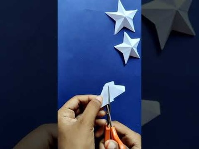 Christmas Special ????How to make 3D starusing paper ⭐ | diy paper craft #shorts