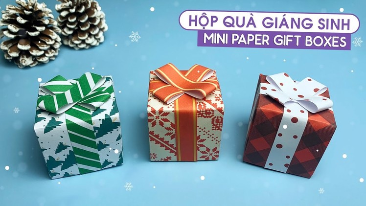 Christmas Special Mini Gift Boxes. How to make DIY a Christmas Gift Box. Christmas Gift Box Ideas