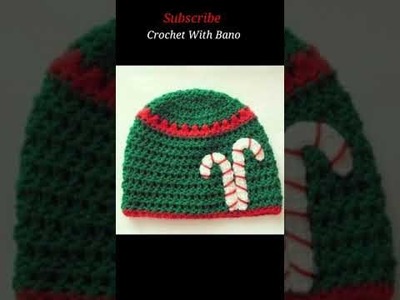 Crochet Baby Beanie || #Crochet Baby Cap || #Wool Topi #Design #shorts