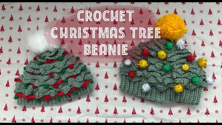 Crochet Christmas Tree Beanie Tutorial
