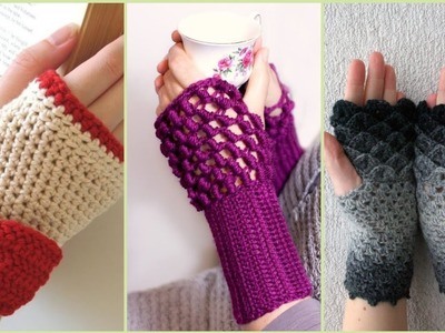 Crochet fingerless gloves | winter Accessories for girls