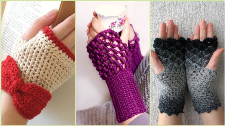Crochet fingerless gloves | winter Accessories for girls