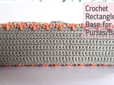 Crochet Rectangle Base for Purses.Bag | Crochet  Bag Tutorial | @Marnia's Crochet