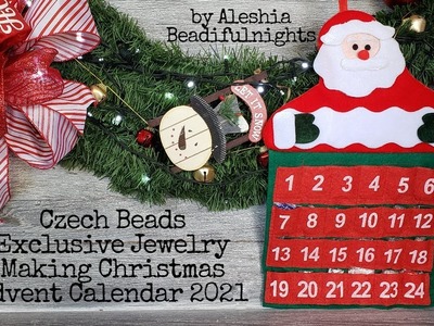 Czech Beads Exclusive Jewelry Making Christmas Advent Calendar 2021