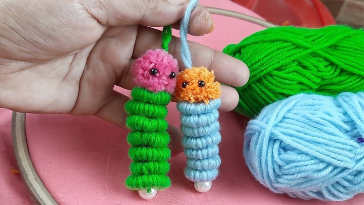 DIY! Caterpillar Making Idea with Woolen Thread