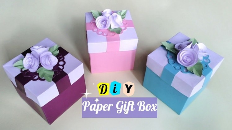 DIY Gift box. How to make Gift box?.Paper craft ideas easy.Gift ideas