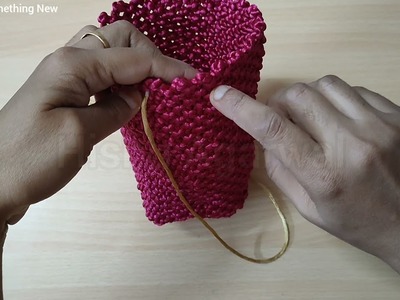 DIY Macrame Bucket Bag | How To make Purse | Beautiful Macrame Sling Bag Step By Step |