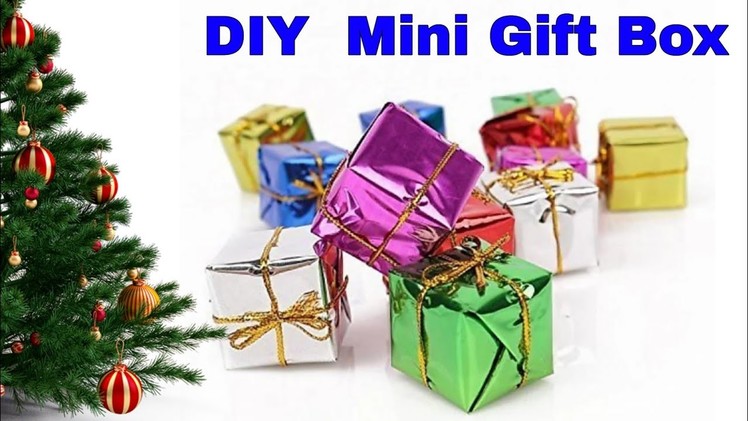 Diy mini gift box ????diy Christmas decorations ⛄ Xmas crafts ???? christmas decorations☃️ gift box