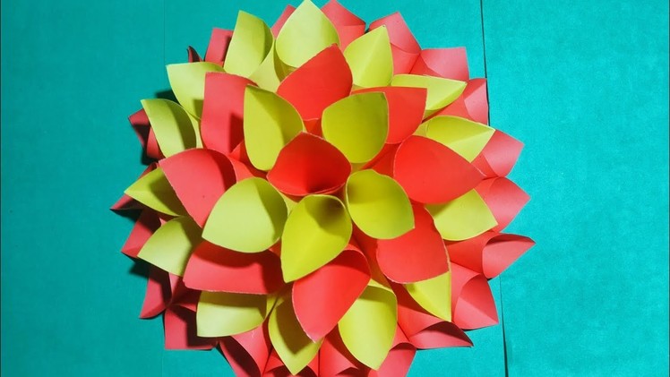 DIY Paper Flower wall decor | amazing Wall decor ideas | DIY Crafts