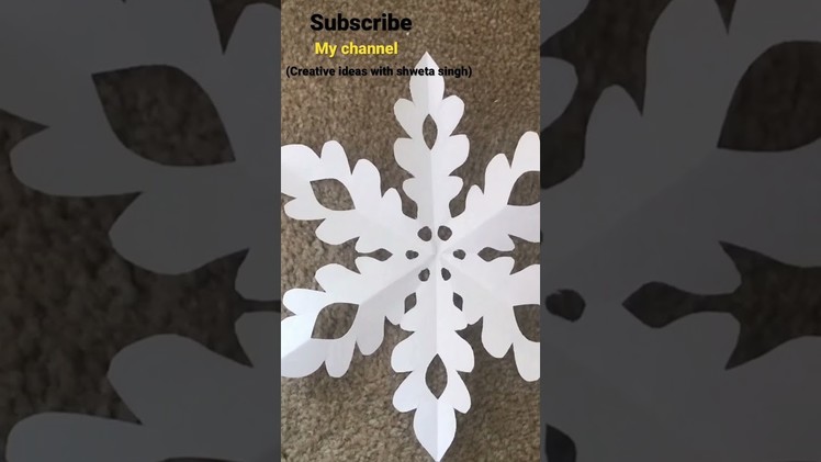 Diy paper snowflakes. Christmas craft#snowflakes#shorts #ytshorts #how #viralvideos #christmas