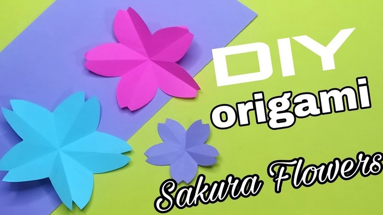 DIY Sakura Flower | How To Make Paper Sakura Flower | DIY Paper Flowers | @Ayesha_s_Creativity