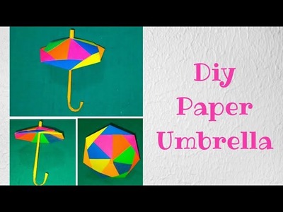 Diy Umbrella | Rainbow Colour Umbrella | How to make Paper Umbrella | Paper Umbrella | #Shorts