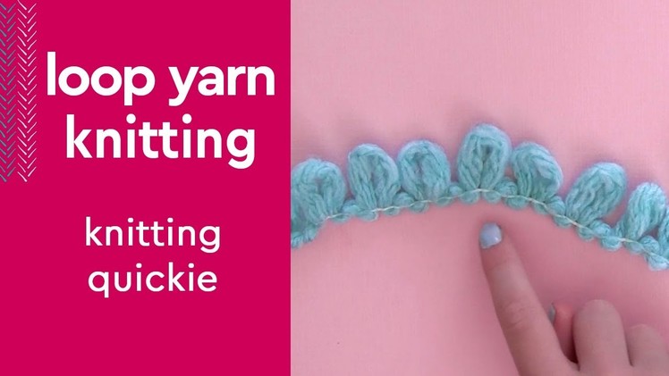 Easily Knit with Loop Yarn #shorts #yarncraft #loopyarn