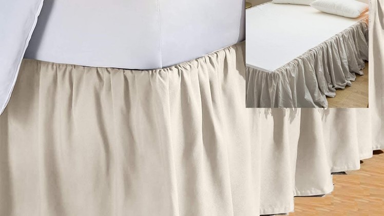 Easy DIY Dust Ruffle.Bed Skirt Tutorial