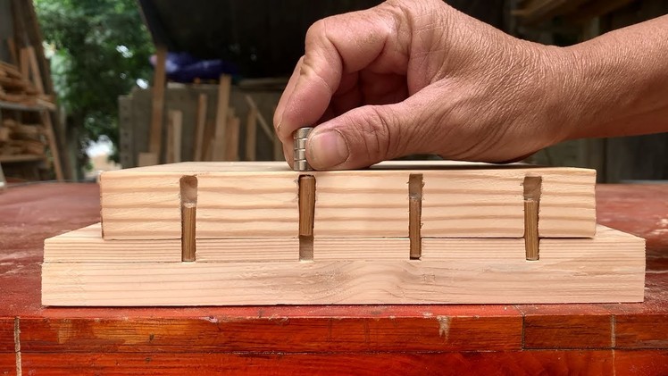 Great Creative Woodworking Design Ideas. A Way To Hide A Locking Device By The Force Of A Magnet