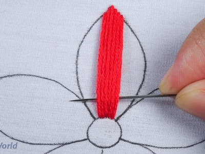 Hand embroidery needle woven stitch smart knitting amazing flower design by @Rose World
