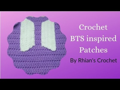 How to Make Crochet Patches | BTS Logo Inspired Patches | Rhian's Crochet