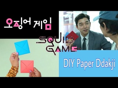 How to make Ddakji.diy squad game paper flipping game.Moumi's crafts #shorts #ytshorts #youtubeshort