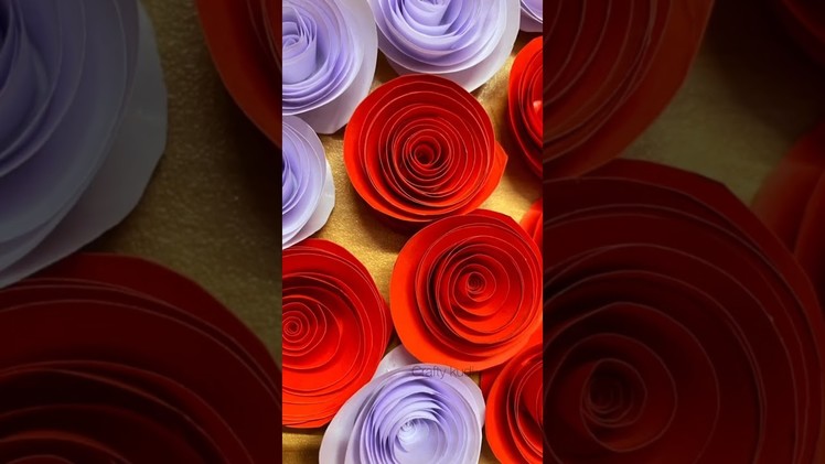 How to make easy paper flower |diy paper flower|rose #shorts #papercraft #ytshorts #viralvideo
