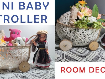 How to Make Mini Baby Stroller For Kids Room Décor