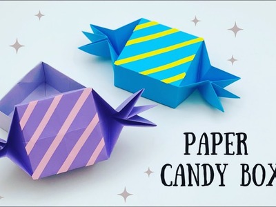 How To Make Origami Paper Candy Box. DIY Paper Candy Gift Box.  Gift Box Making. Paper Craft