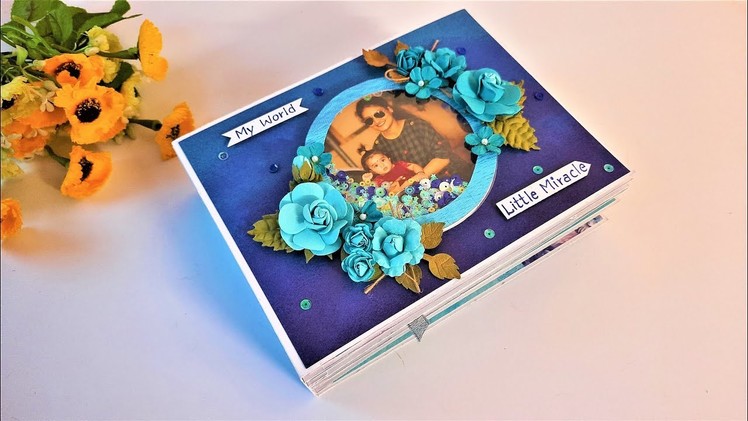 How to Make Special Handmade Scrapbook | Beautiful Scrapbook Idea | Tutorial