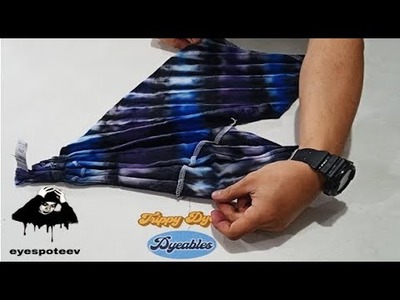 HOW TO TIE DYE | VIOBLUE V PATTERN | ICE DYE | DIY | TRIPPY DYES PRODUCT