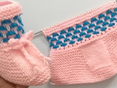 Knitting Baby  Shoes , Socks , Slippers  Booties बेबी शूज , मोज़े की बुनाई
