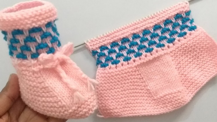 Knitting Baby  Shoes , Socks , Slippers  Booties बेबी शूज , मोज़े की बुनाई
