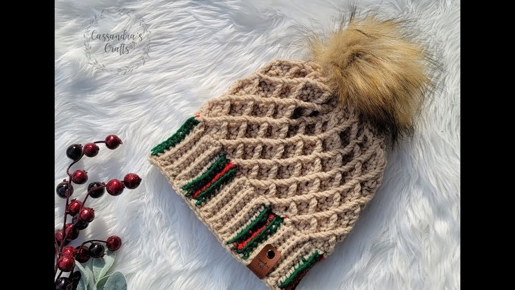 Left Hand Crochet All G Beanie Tutorial by Cassandra's Crafts