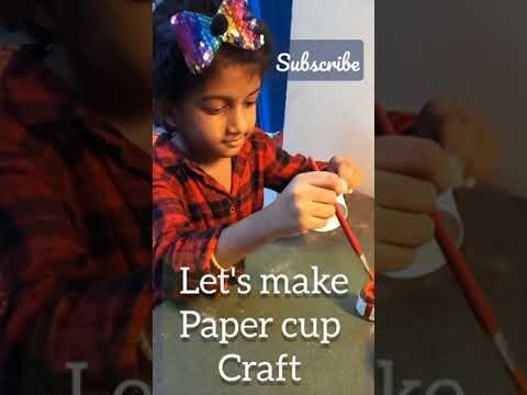 Paper cup craft | kids craft | easy diy | kids activities | easy craft | flower craft | how to |