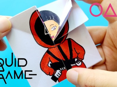 Squid Game Paper Transformations origami play | Squid Game flipbook