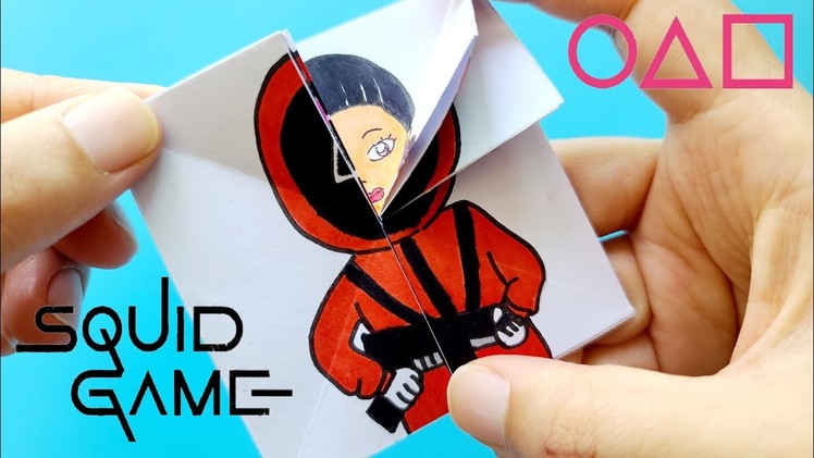 Squid Game Paper Transformations origami play | Squid Game flipbook