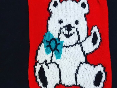 Teddybear sweater design  (LESSON 2) #kidssweaterdesign  #beginnerknitting #easysweater