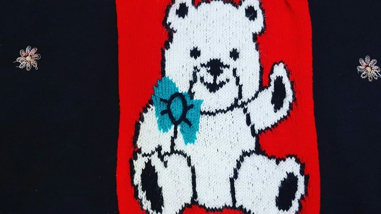 Teddybear sweater design  (LESSON 2) #kidssweaterdesign  #beginnerknitting #easysweater