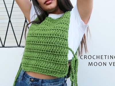 The Moon vest in crochet | VLOG