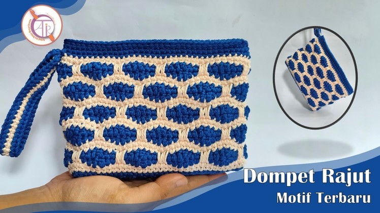 Tutorial Dompet Rajut Motif Terbaru Model Modern || Crochet Purse Tutorial for Beginners || Crochet