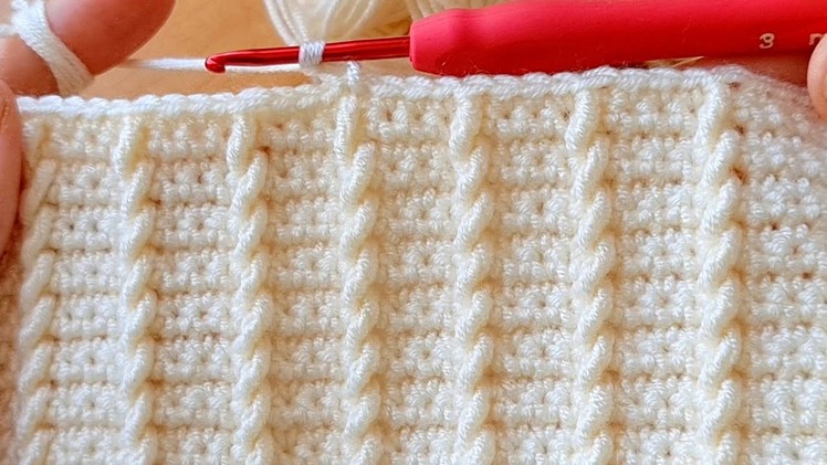 Very Easy Super Easy Knitting krochet baby blanket yelek battaniye canta örgü modeli