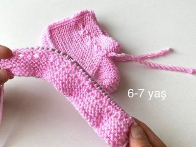 ???? very very baby knitting.herkesin yapa bileceği çok kolay bebek patik yapımı????
