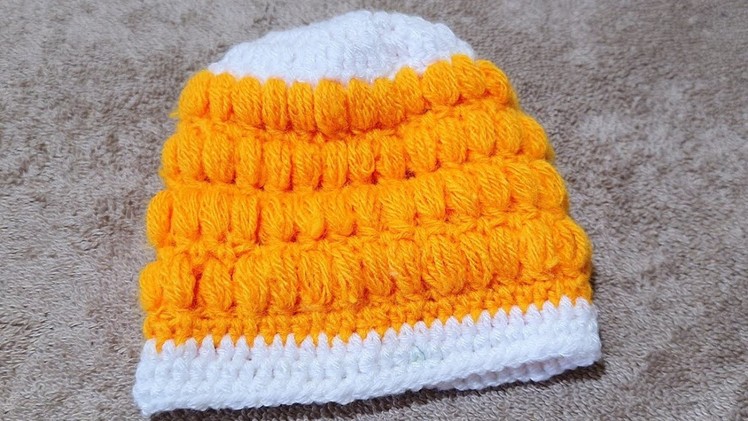 0,Size Baby Cap, New born baby cap , Woolen Baby Cap, Crochet Cap, ‎@Santosh All Art 