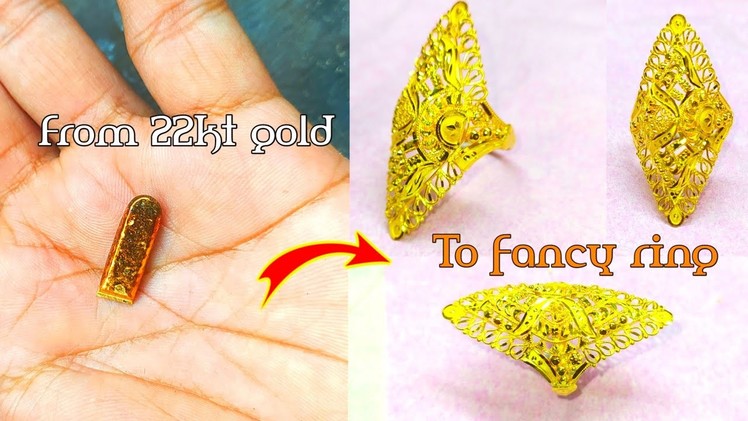 22kt fancy ring making | How to make gold ring | Ring making | Goldtips | How gold ring is made