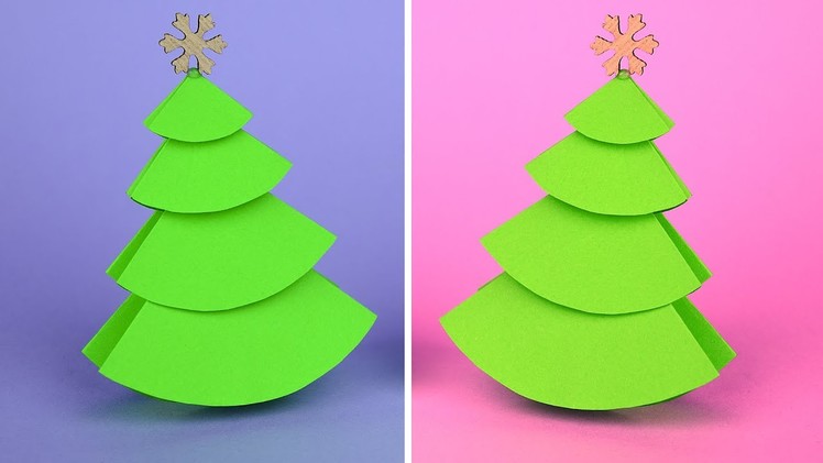 Albero di Natale facile e veloce | DIY Christmas tree paper craft | Tutorial