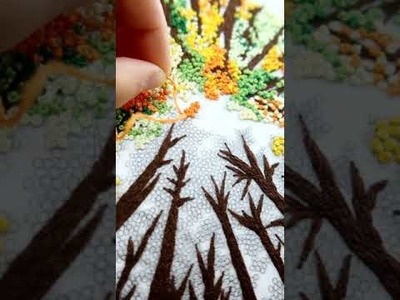 Amazing Hand Embroidery Art Miniature Needlework #Short #313 211