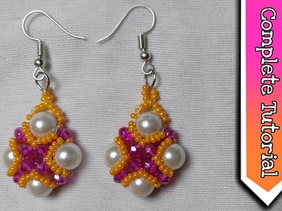 Beads earrings tutorial