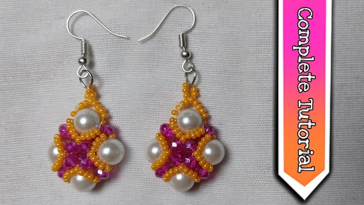 Beads earrings tutorial