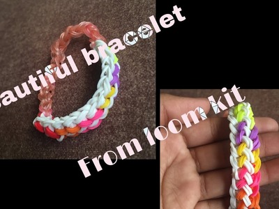 Beautiful ???? Bracelet From loom kit in Hindi ll Jakkas Jiya