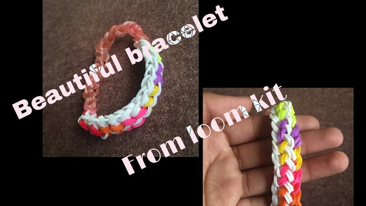 Beautiful ???? Bracelet From loom kit in Hindi ll Jakkas Jiya