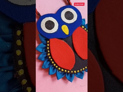 Beautiful Handmade Fabric Owl Jewelry????.Fabric Jewelry making.#shorts.#handmade.#diy.#jewellery